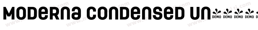 Moderna Condensed Un字体转换
